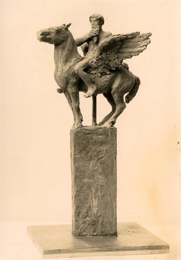 Foto, motiv: skitse til Anne Marie Carl-Nielsens Carl Nielsen-monument Musikkens Genius